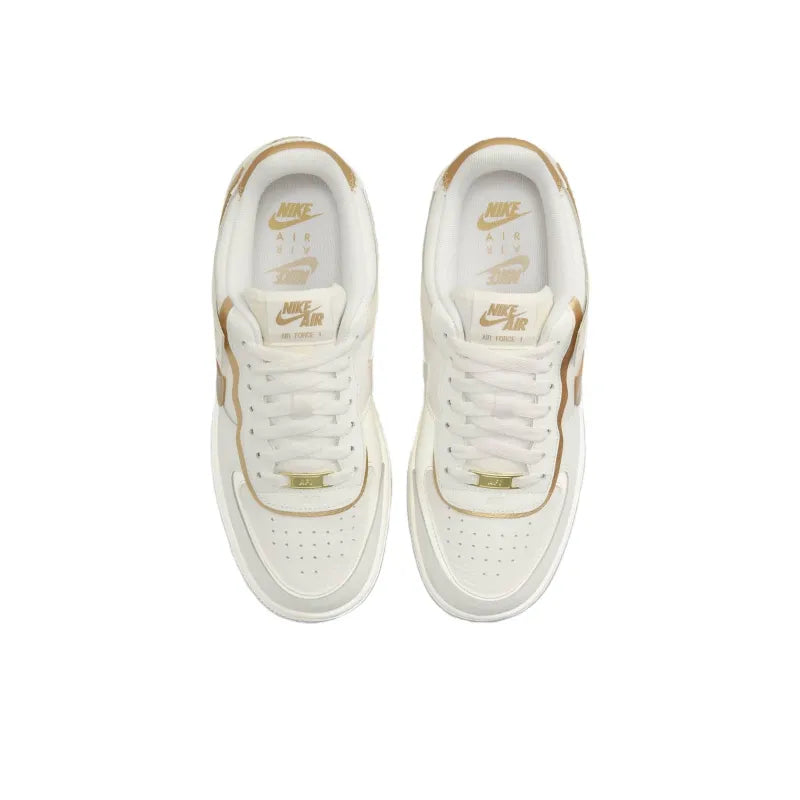 Nike Air Force 1 Shadow 'Sail Metallic Gold' Techwosell