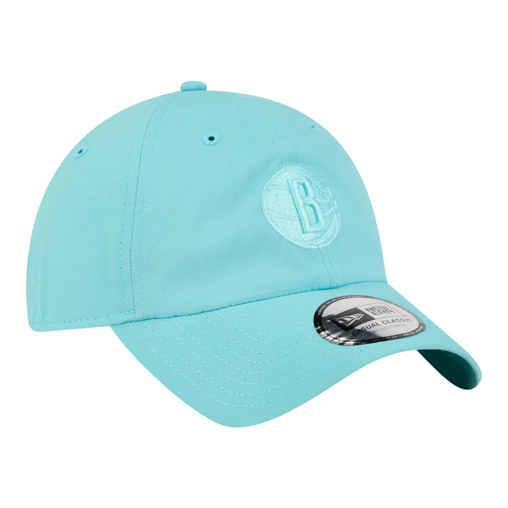 Brooklyn Nets New Era Unisex Color Pack Ripstop Casual Classic Adjustable Hat - Turquoise