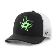 Dallas Stars '47 Logo Trucker Adjustable Hat - Black/White Techwosell