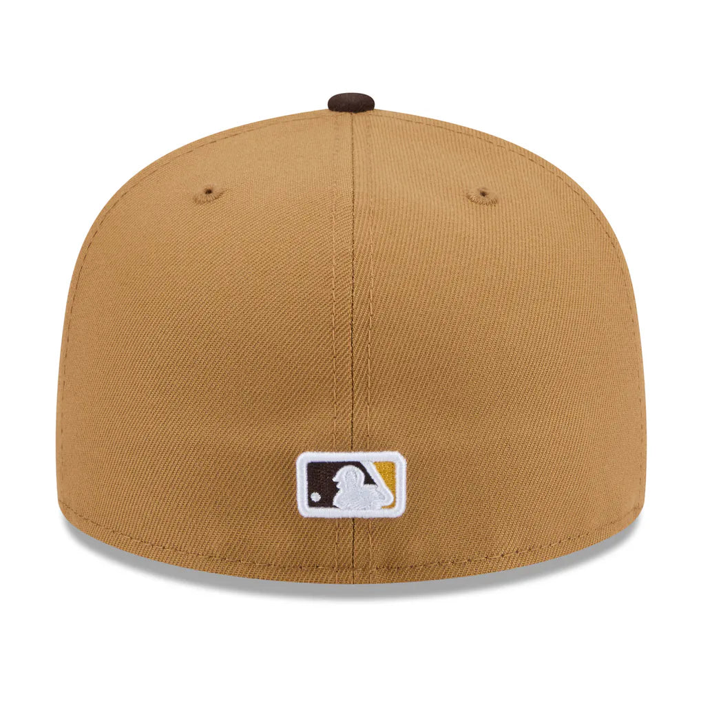 San Diego Padres New Era Fruit Sticker 59FIFTY Fitted Hat - Tan