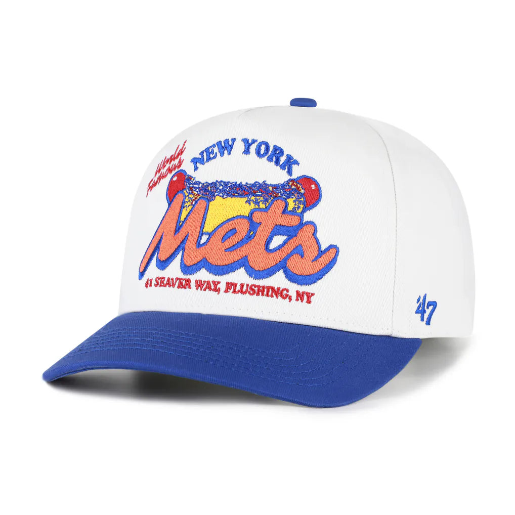 New York Mets '47 Glizzy Collection Hitch Adjustable Hat - White/Royal