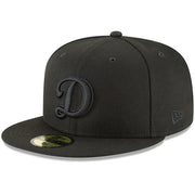 Los Angeles Dodgers New Era Secondary Logo Basic 59FIFTY Fitted Hat - Black Techwosell