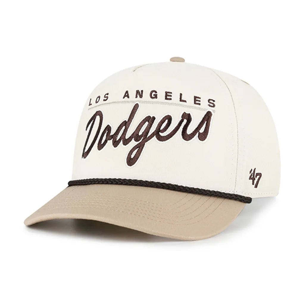 Los Angeles Dodgers '47 Neutral Terrain Hitch Rope Adjustable Hat - Natural/Tan