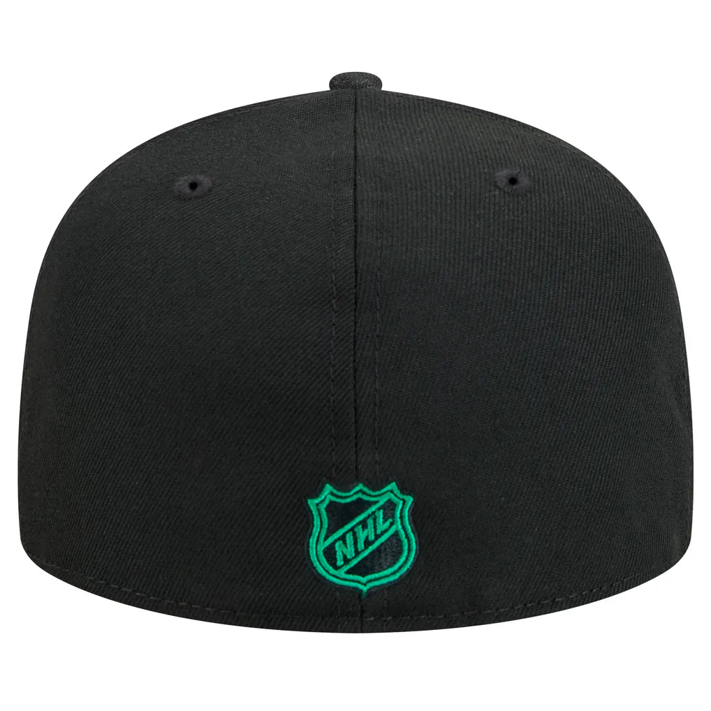 Dallas Stars New Era Core 59FIFTY Fitted Hat - Black Techwosell