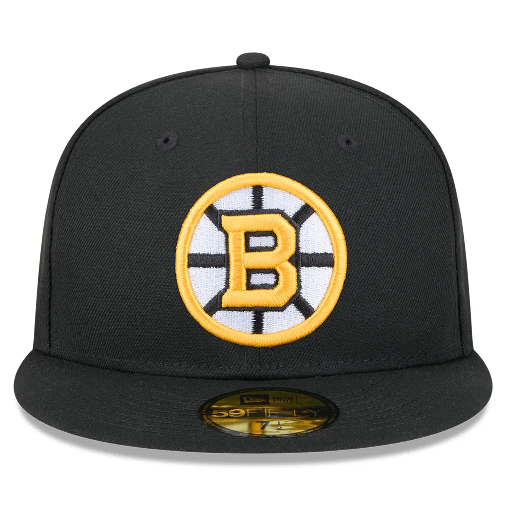 Boston Bruins New Era Core 59FIFTY Fitted Hat - Black