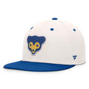 Chicago Cubs Fanatics Heritage Ballpark Snapback Hat - Cream/Royal Techwosell