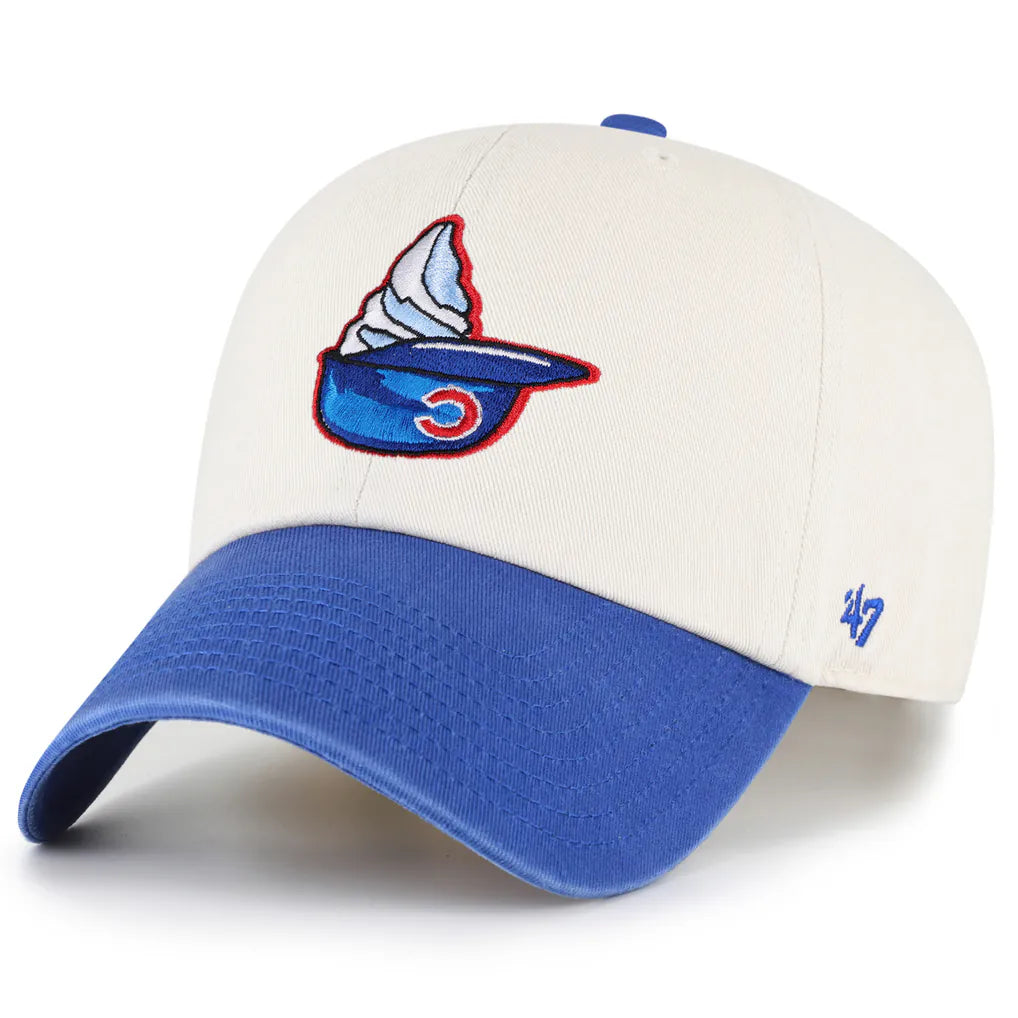 Chicago Cubs '47 Unisex Single Swirl Ice Cream Helmet 2.0 Clean Up Adjustable Hat - Natural