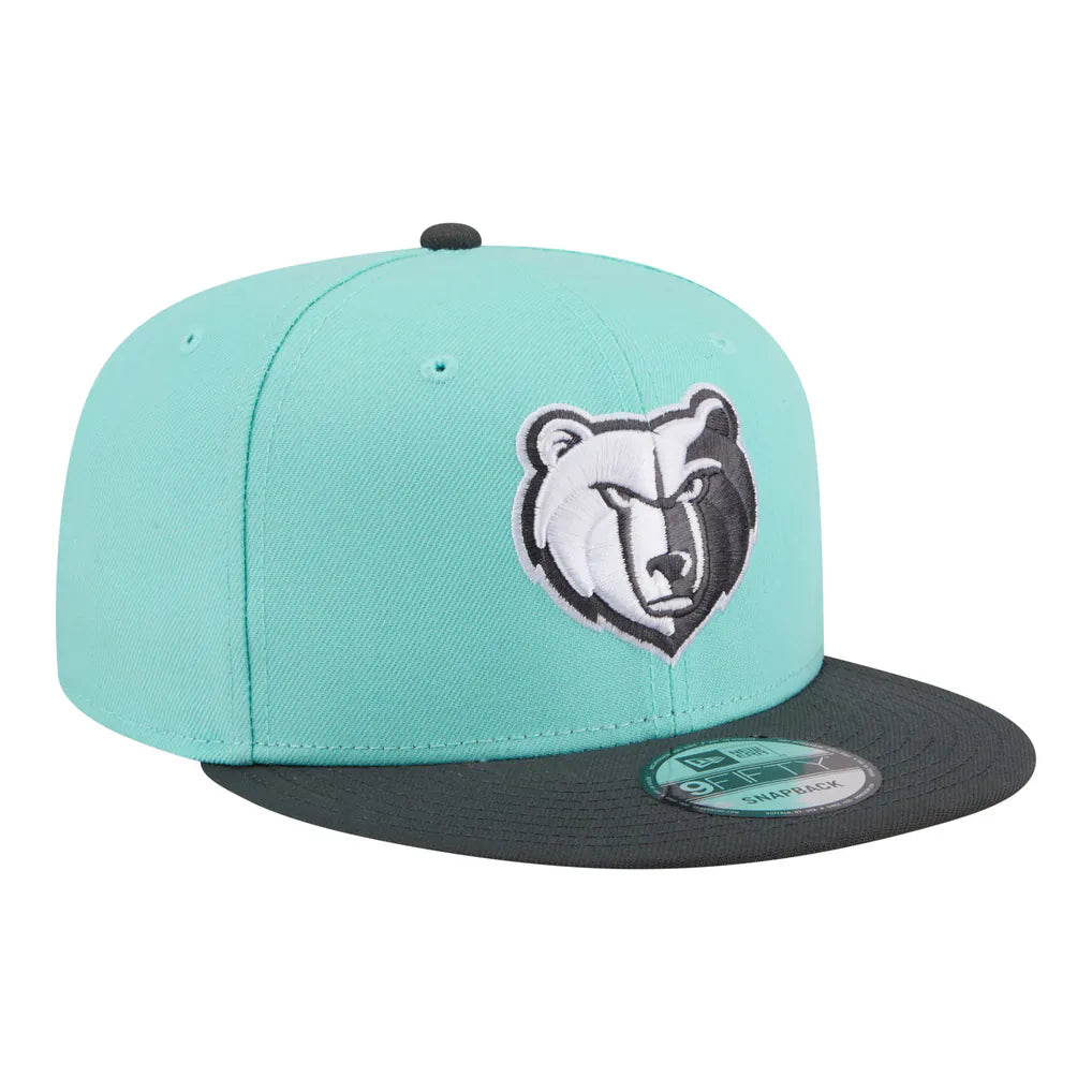 Memphis Grizzlies New Era Color Pack Two-Tone 9FIFTY Snapback Hat - Turquoise/Charcoal