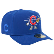Chicago Cubs New Era Cartoon A-Frame 59FIFTY Fitted Hat - Blue Techwosell