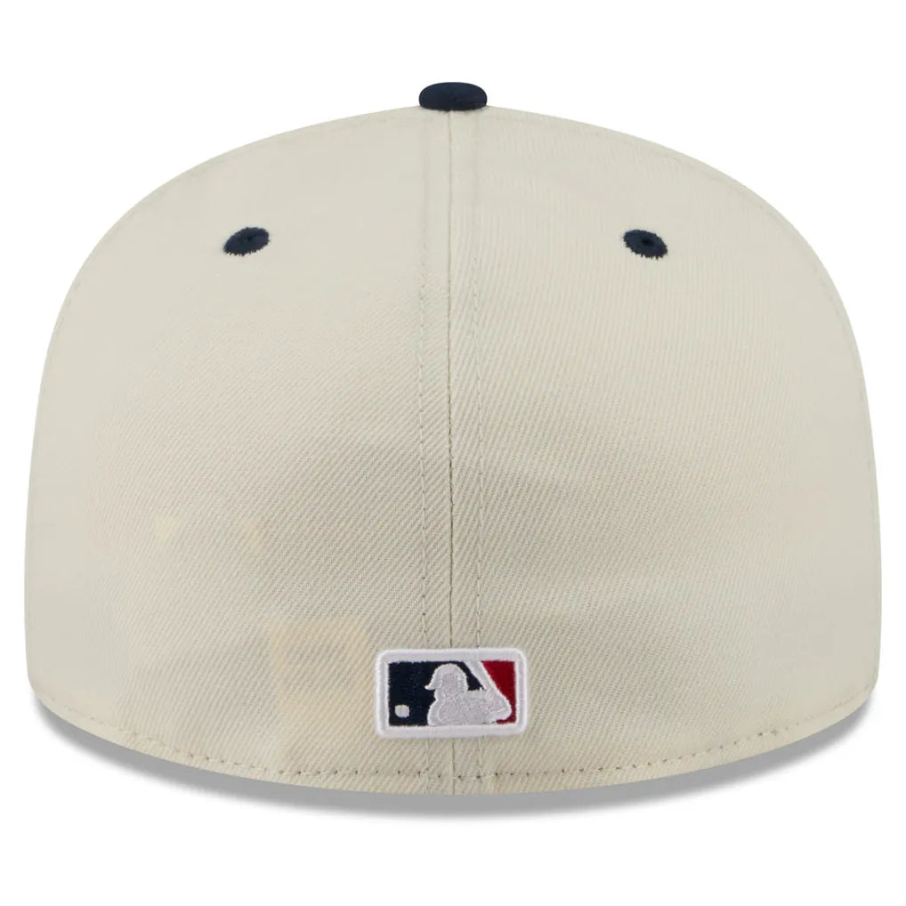New York Yankees New Era USA 250 Fourth of July 59FIFTY Fitted Hat - Cream/Navy