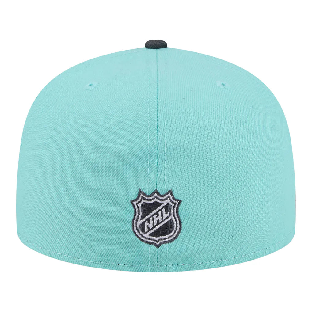 Los Angeles Kings New Era Two-Tone Color Pack 59FIFTY Fitted Hat - Turquoise/Charcoal