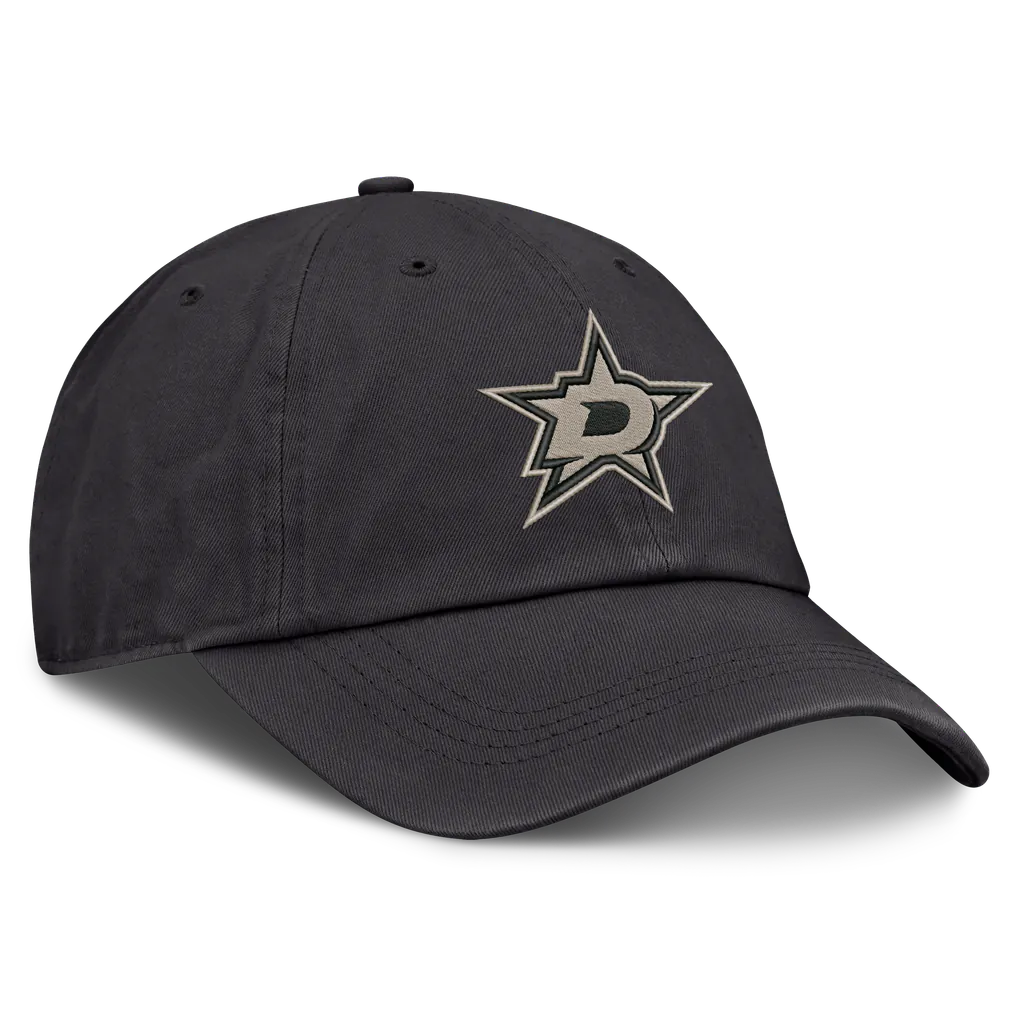 Dallas Stars Fanatics Road Phantom Washed Adjustable Hat - Charcoal Techwosell