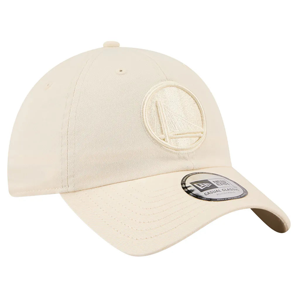 Golden State Warriors New Era Color Pack Casual Classic Adjustable Hat - Cream Techwosell