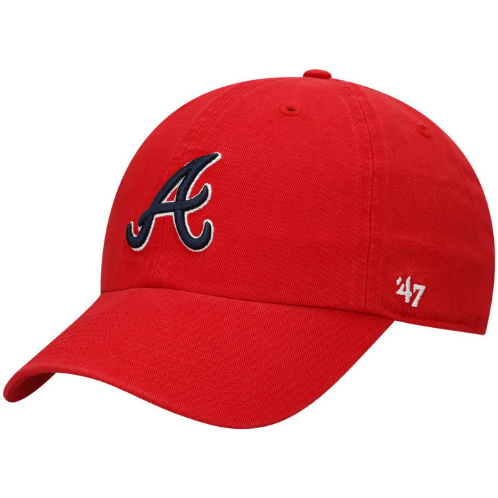 Atlanta Braves '47 Clean Up Adjustable Hat - Red