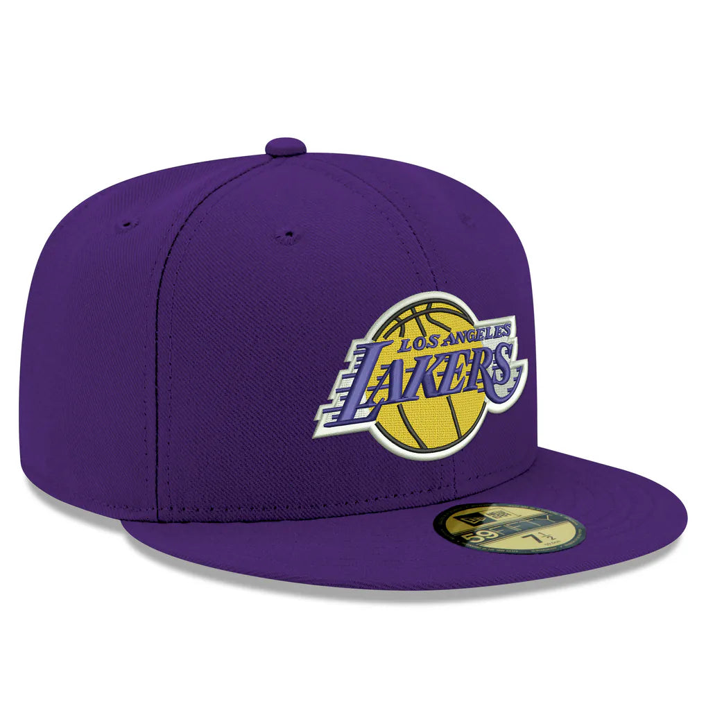 Los Angeles Lakers New Era Team 59FIFTY Fitted Hat - Purple