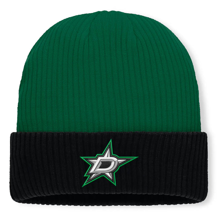 Dallas Stars Fanatics Authentic Pro Rink Cuffed Knit Hat - Kelly Green