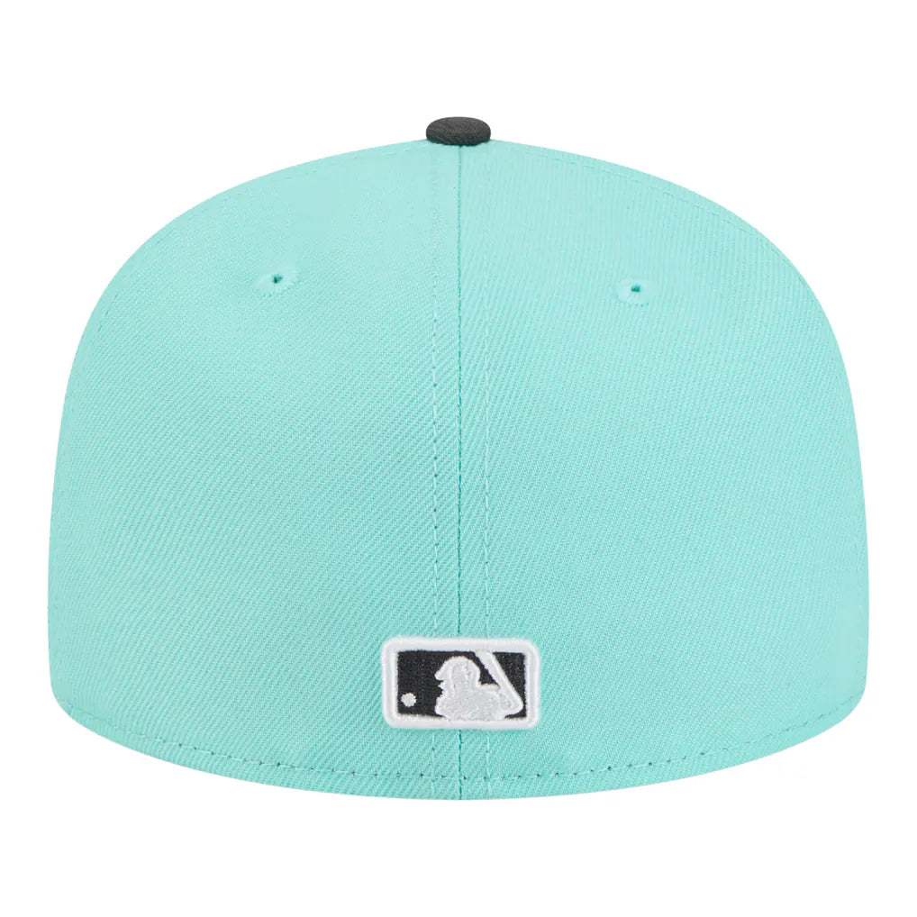 New York Yankees New Era Two-Tone Color Pack 59FIFTY Fitted Hat - Turquoise/Charcoal Techwosell
