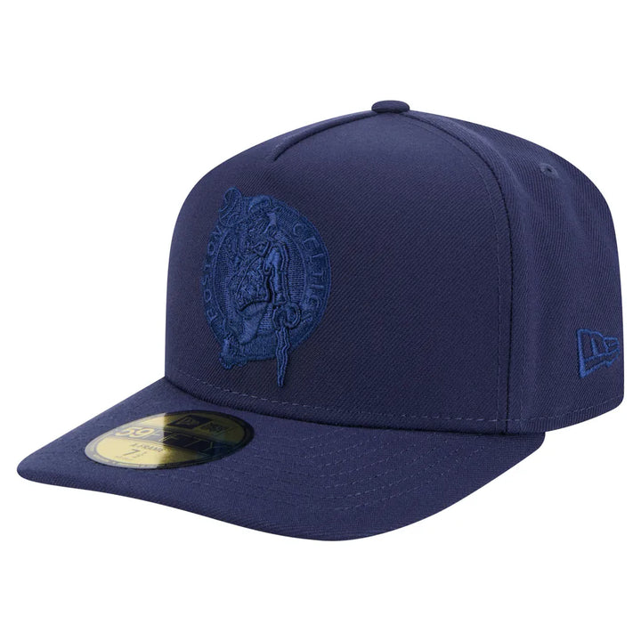 Boston Celtics New Era Colorpack A-Frame Pinch Front 59FIFTY Fitted Hat - Navy