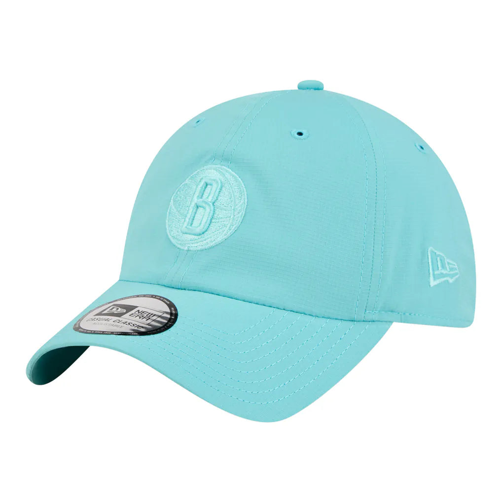 Brooklyn Nets New Era Unisex Color Pack Ripstop Casual Classic Adjustable Hat - Turquoise Techwosell