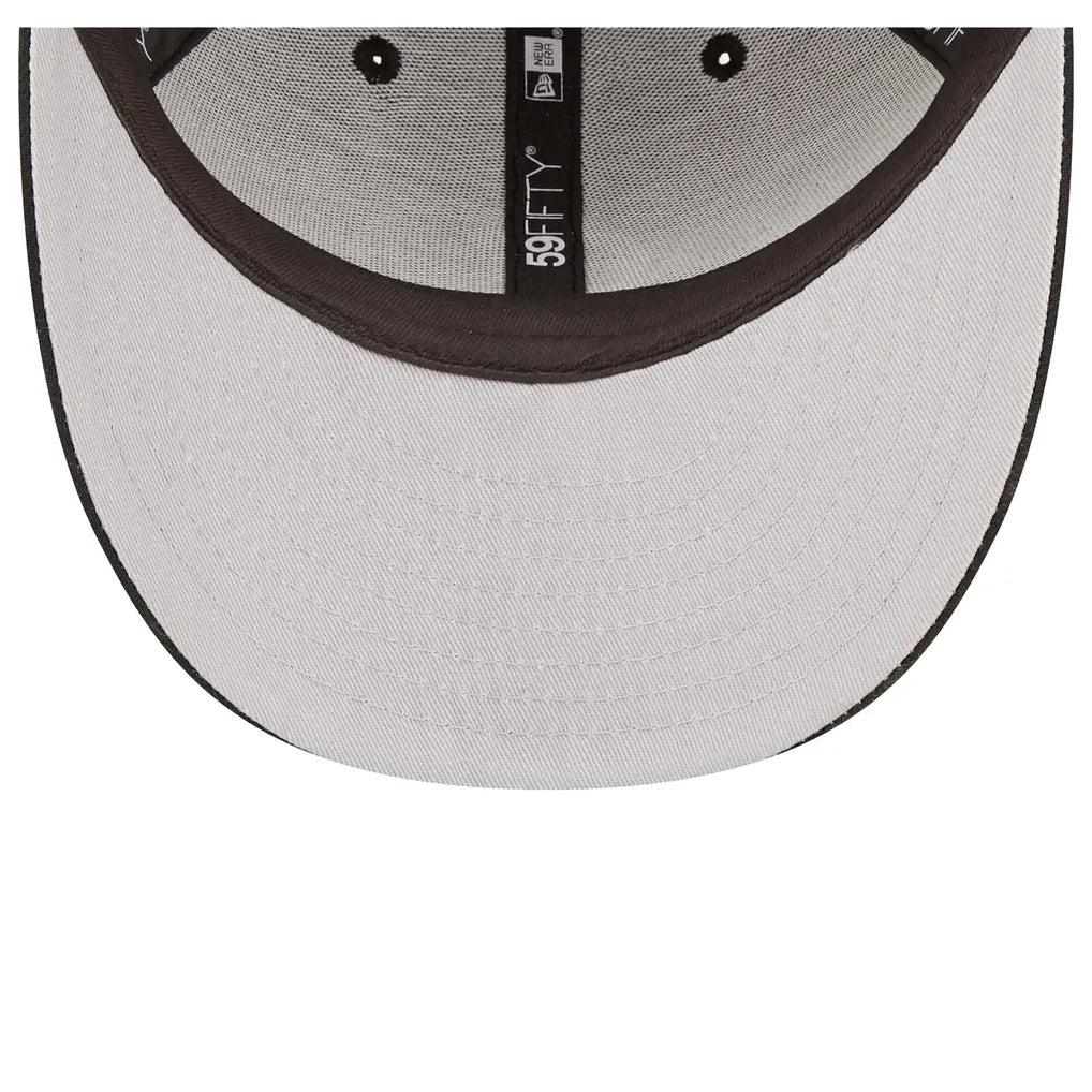 Chicago Cubs New Era Low Profile 59FIFTY Fitted Hat - Black Techwosell