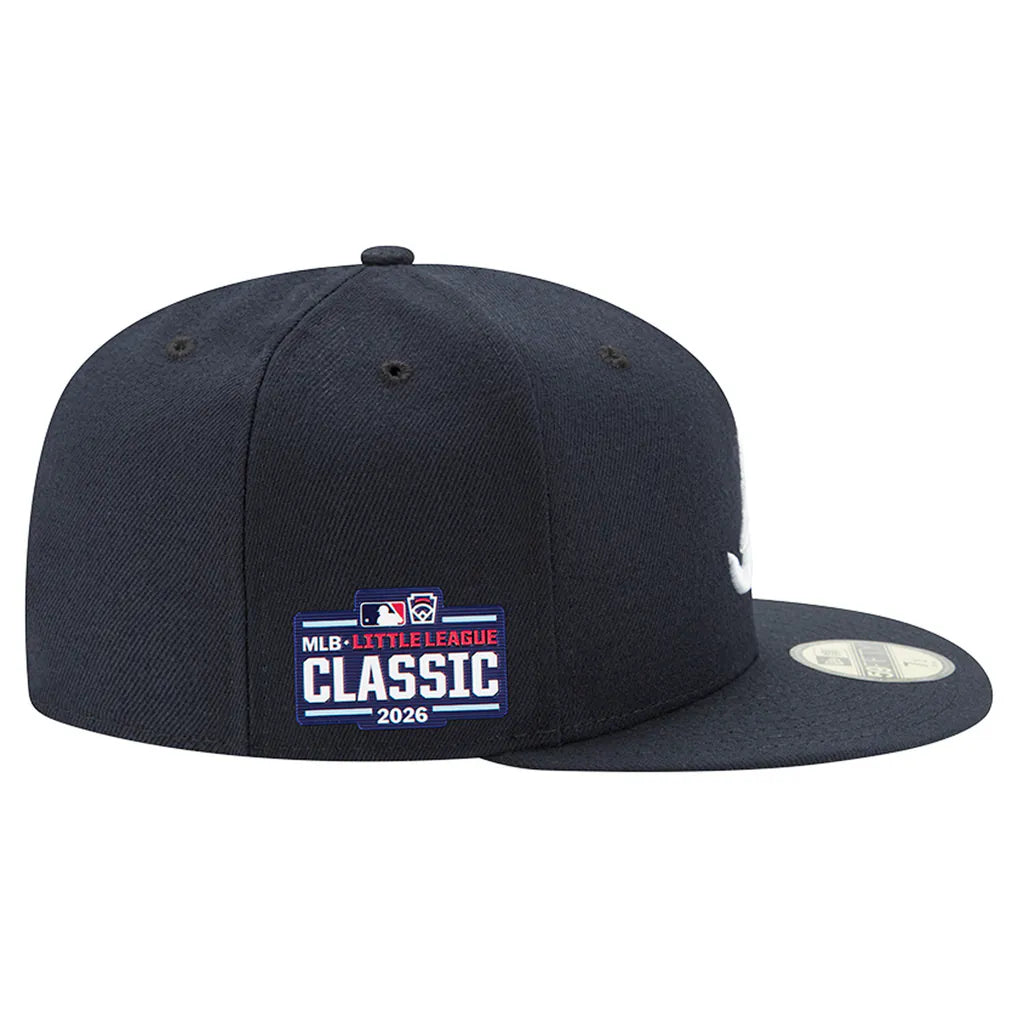 Atlanta Braves New Era 2026 Little League Classic Authentic Collection 59FIFTY Fitted Hat - Navy Techwosell