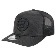 Boston Bruins New Era Quilted Nylon 9SEVENTY Adjustable Trucker Hat - Black Techwosell
