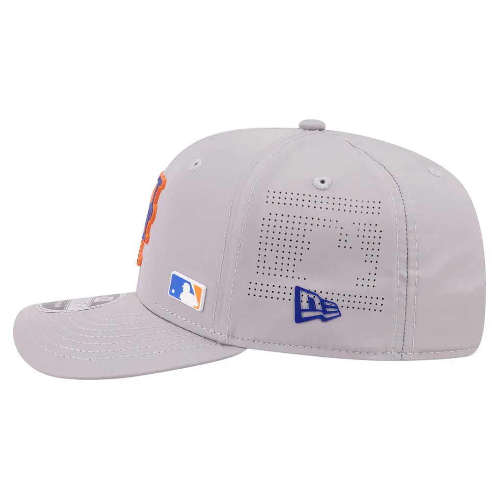 New York Mets New Era Laser Perforated 9SEVENTY Adjustable Hat - Gray