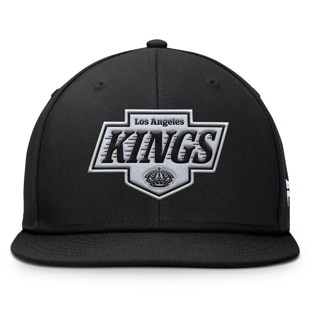 Los Angeles Kings Fanatics Primary Logo Snapback Hat - Black Techwosell