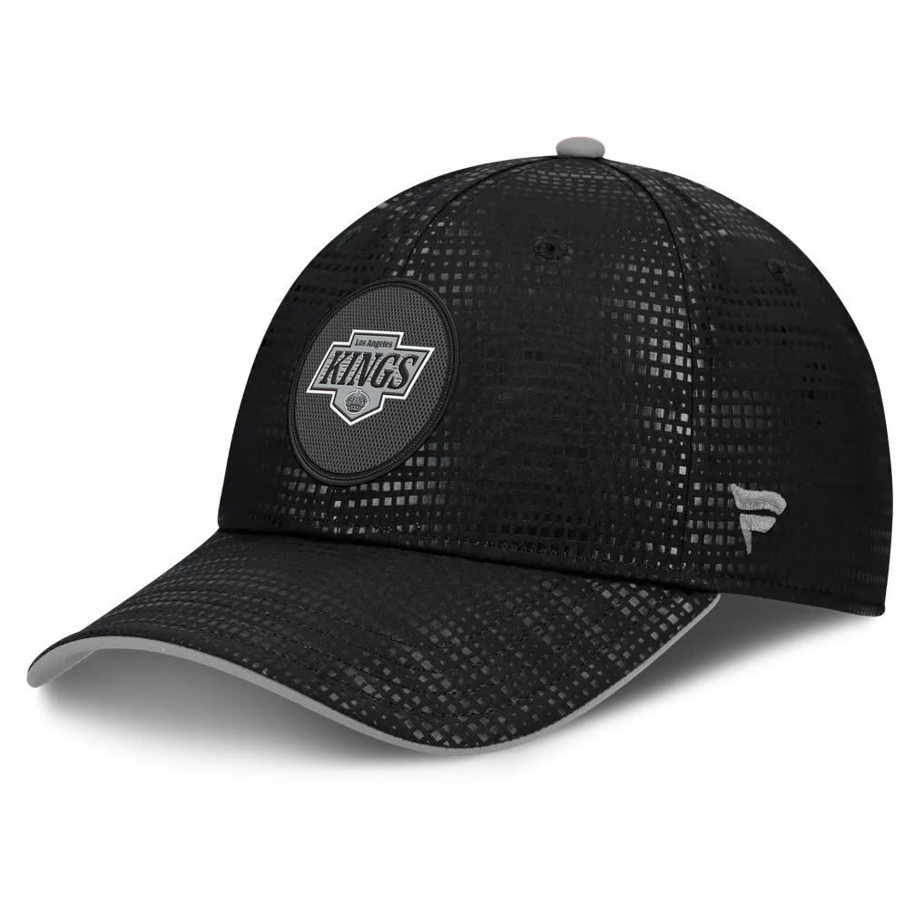 Los Angeles Kings Fanatics Authentic Pro Rink Debossed Stretch Fit Hat - Black Techwosell