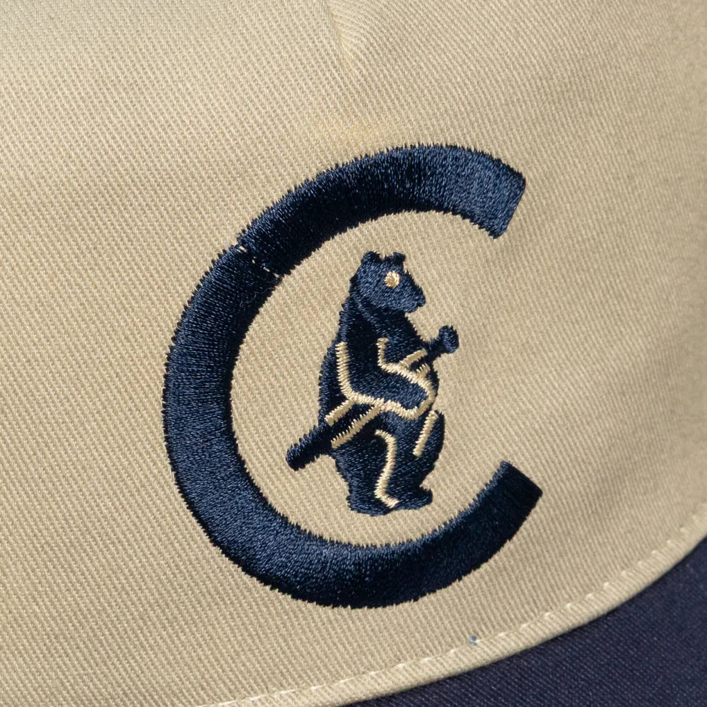 Chicago Cubs Mitchell & Ness Retro Roots Deadstock Cooperstown Snapback Hat - Cream