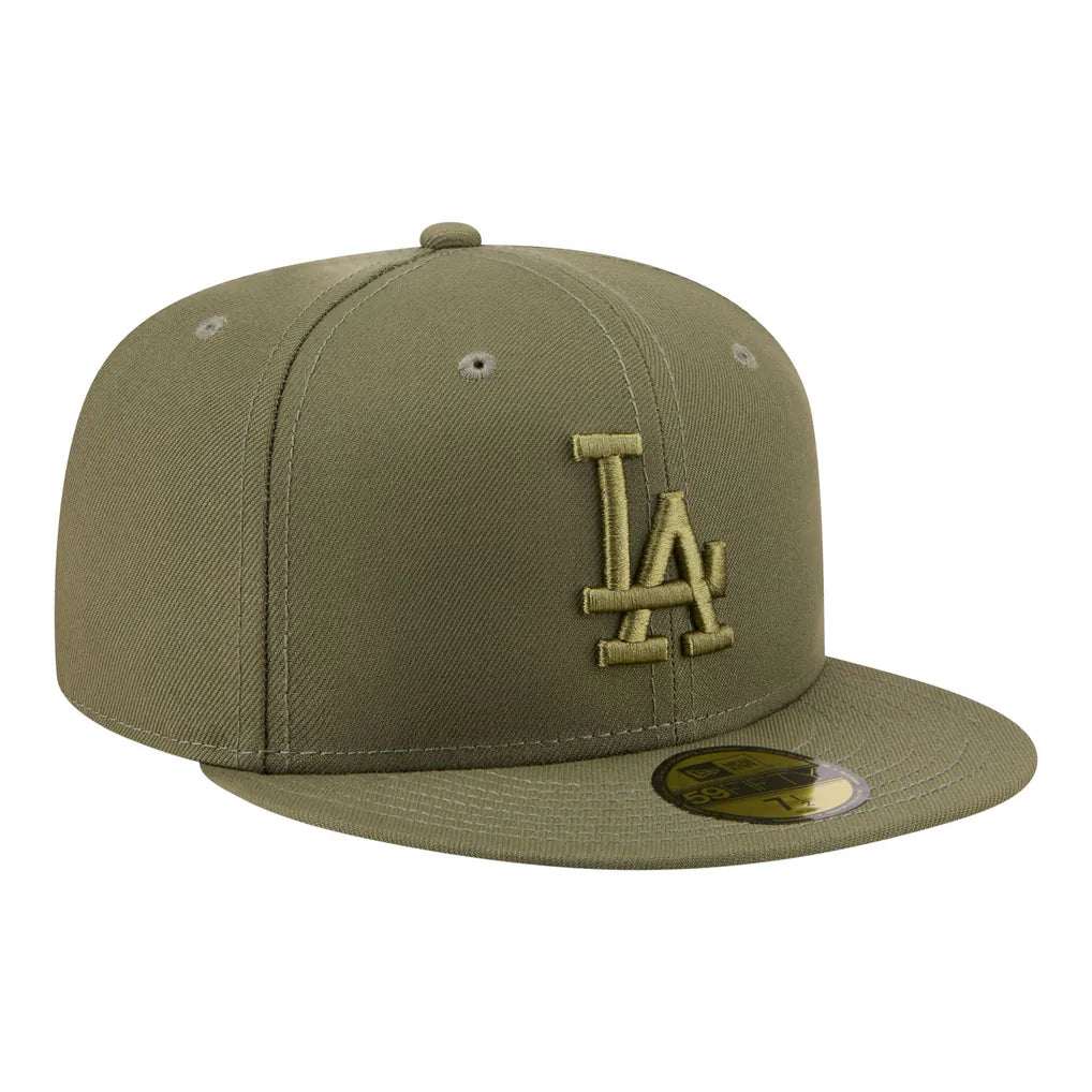 Los Angeles Dodgers New Era Color Pack 59FIFTY Fitted Hat - Olive