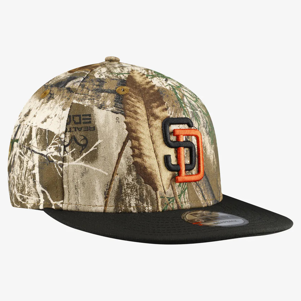 San Diego Padres New Era Realtree Orange Pop 9FIFTY Snapback Hat - Camo Techwosell