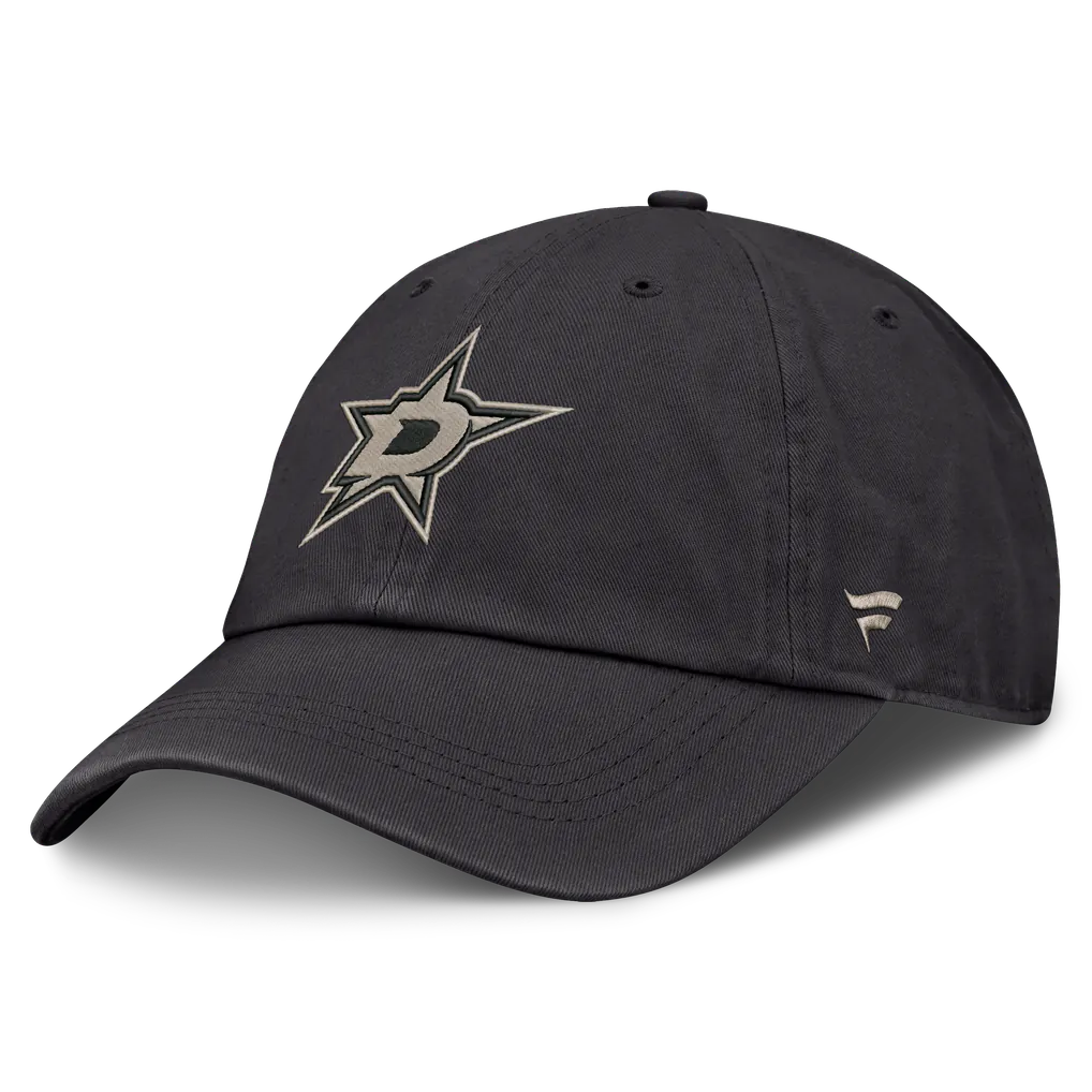 Dallas Stars Fanatics Road Phantom Washed Adjustable Hat - Charcoal Techwosell