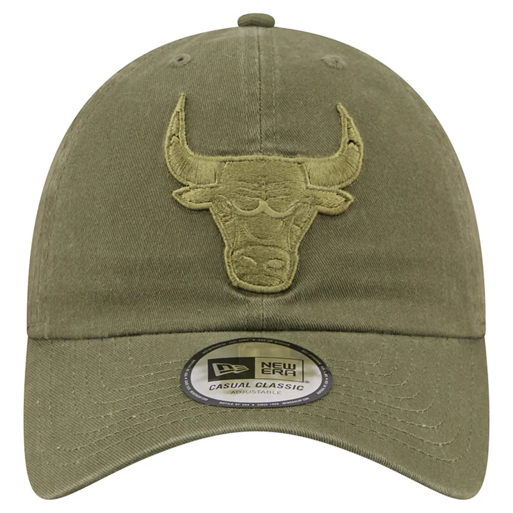 Chicago Bulls New Era Color Pack Casual Classic Adjustable Hat - Green Techwosell