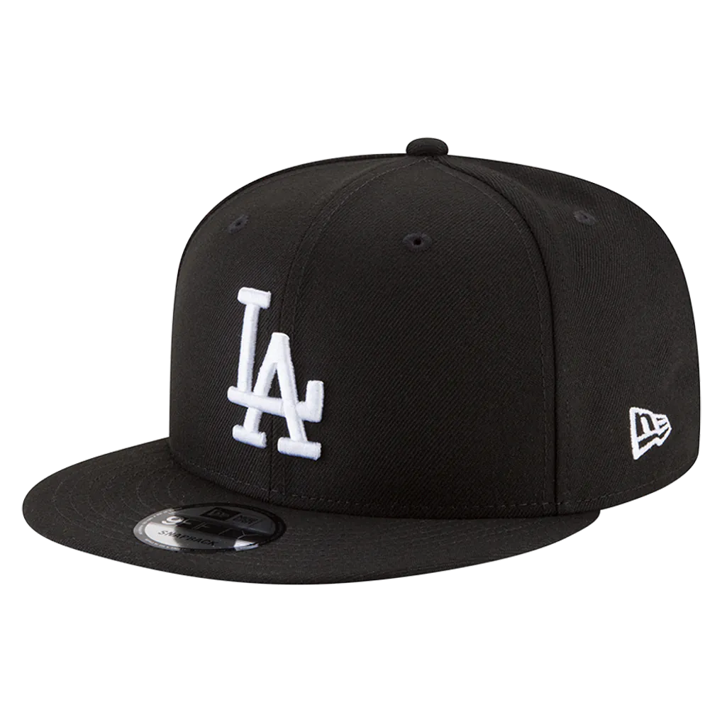 Los Angeles Dodgers New Era 2024/25 Back-to-Back Champions Diamond Side Patch 9FIFTY Snapback Hat - Black