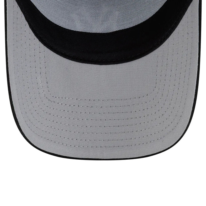 New York Yankees New Era Side Script 9FORTY A-Frame Trucker Adjustable Hat - Black