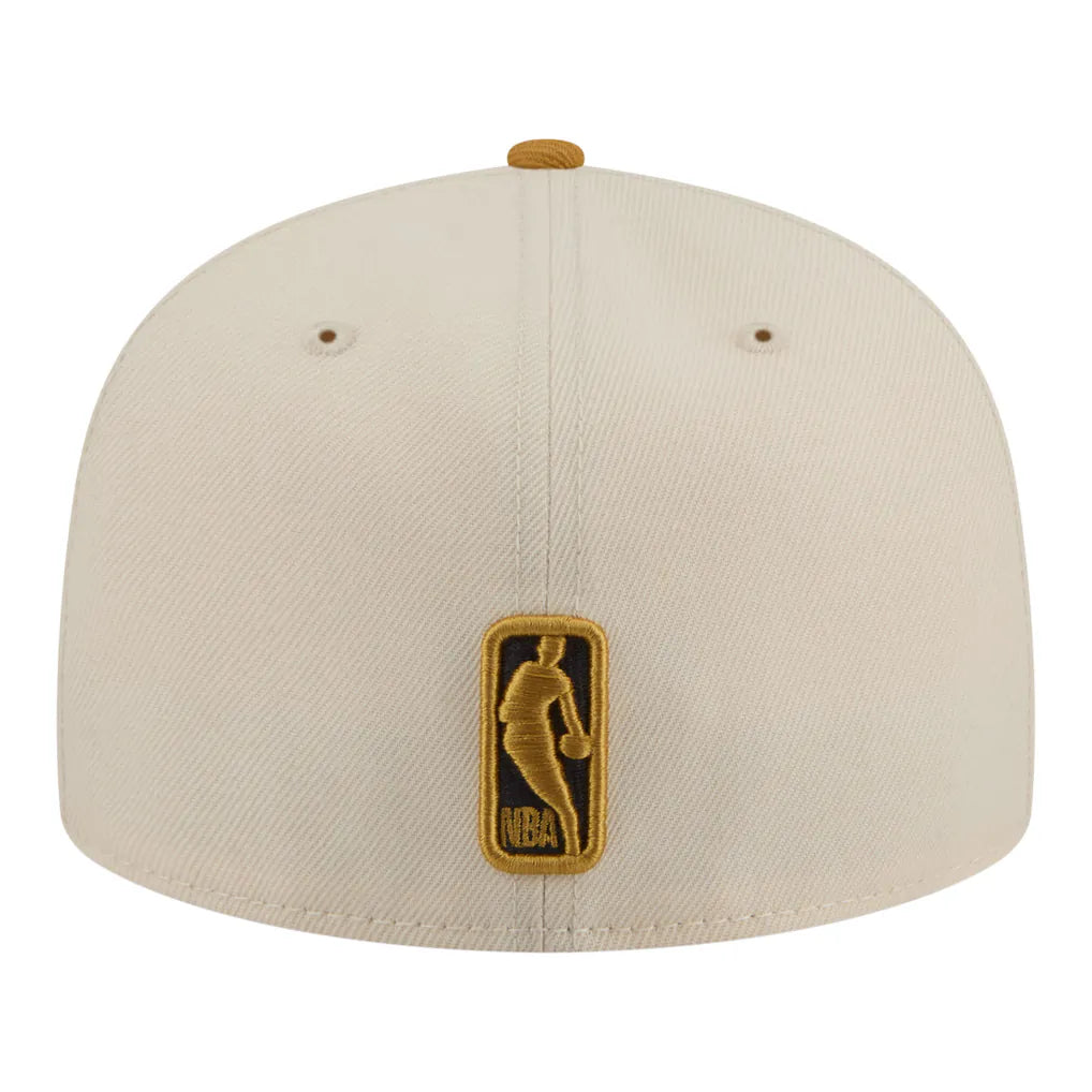 Los Angeles Lakers New Era Two-Tone Color Pack 59FIFTY Fitted Hat - Cream/Tan
