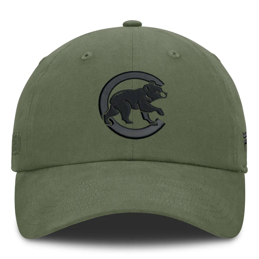 Chicago Cubs Fanatics Pine Rider Adjustable Hat - Olive