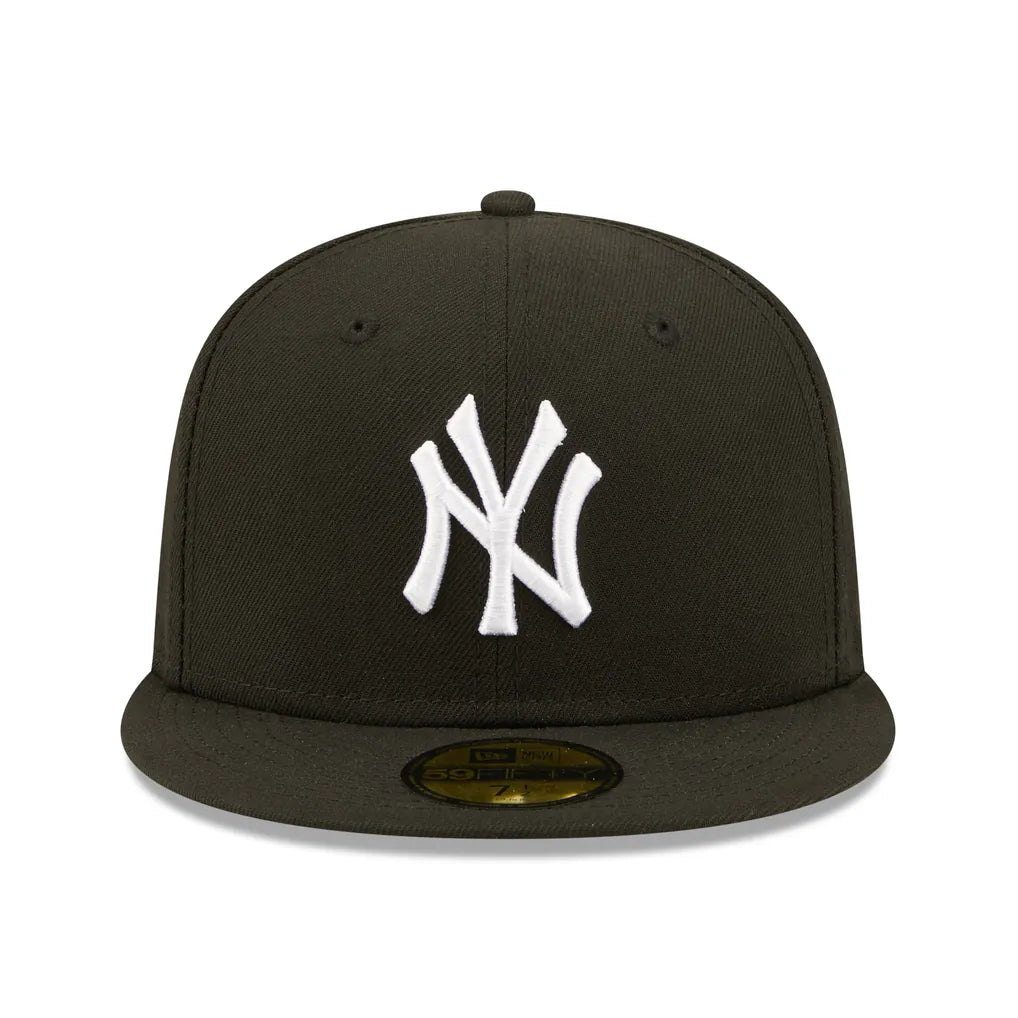 New York Yankees New Era Team Logo 59FIFTY Fitted Hat - Black