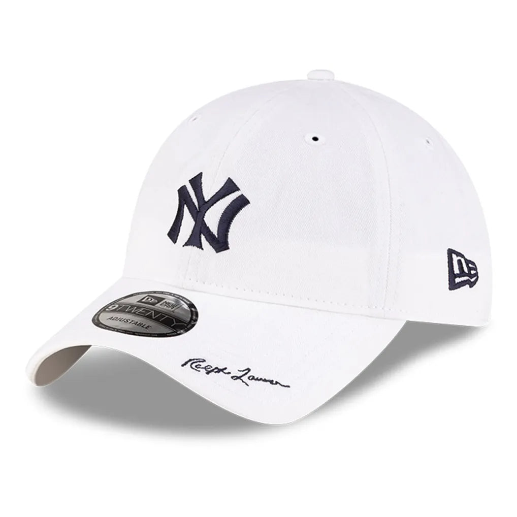 New York Yankees New Era x Ralph Lauren 9TWENTY Adjustable Hat - White