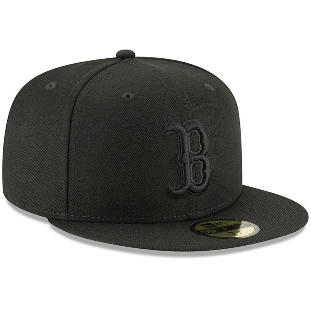 Boston Red Sox New Era Primary Logo Basic 59FIFTY Fitted Hat - Black Techwosell