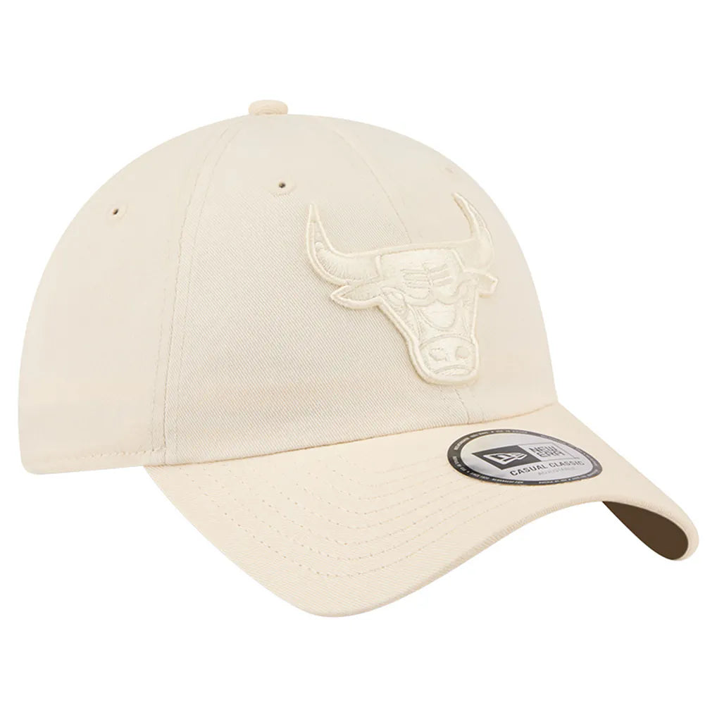 Chicago Bulls New Era Color Pack Casual Classic Adjustable Hat - Cream