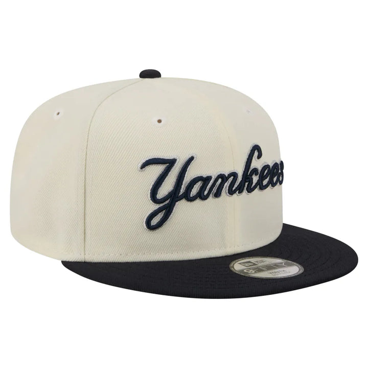 New York Yankees New Era Youth Two-Tone 9FIFTY Snapback Hat - White