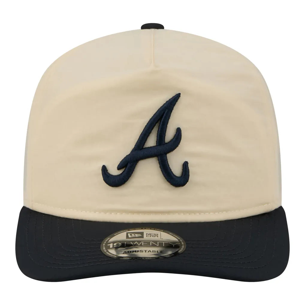 Atlanta Braves New Era Everyday 19TWENTY Adjustable Hat - Cream/Navy Techwosell