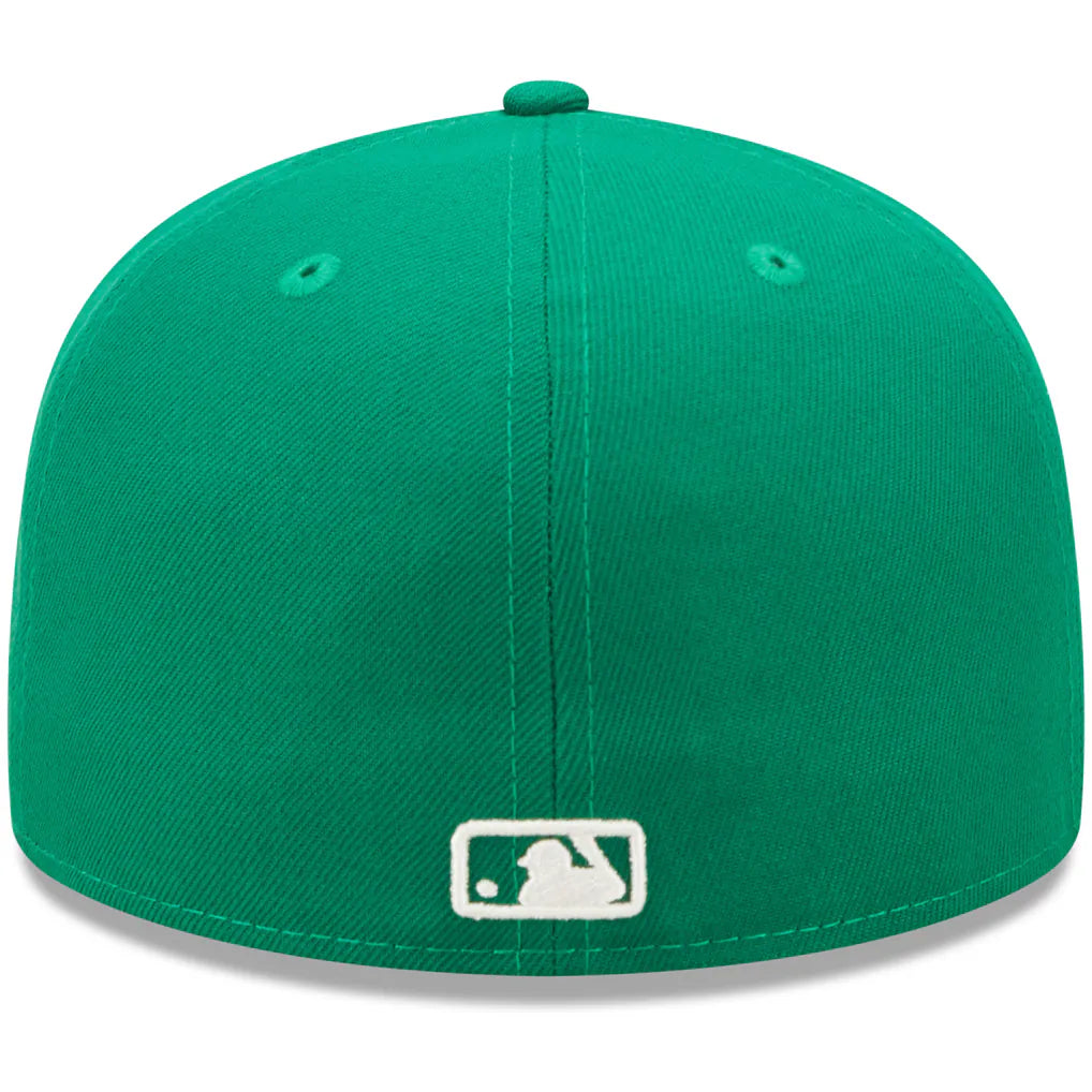 New York Mets New Era White Logo 59FIFTY Fitted Hat - Kelly Green Techwosell