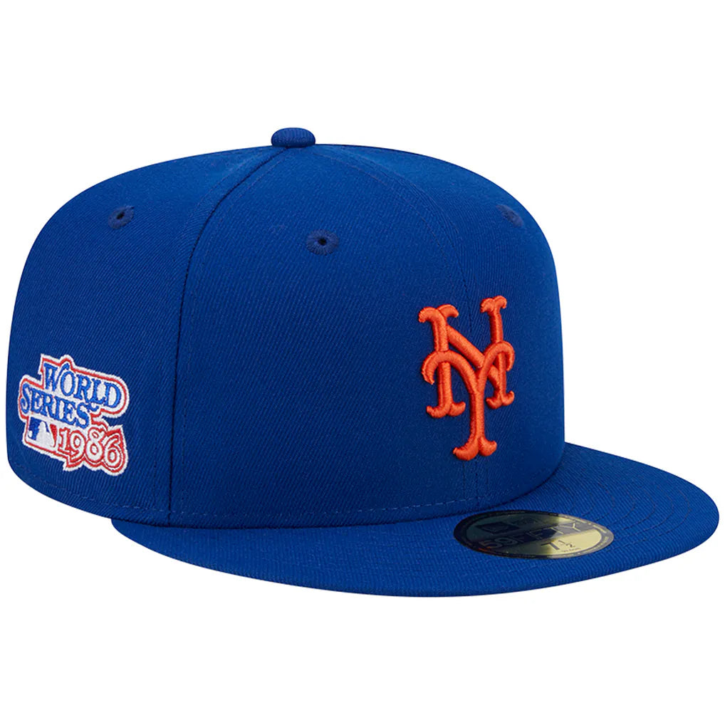 New York Mets New Era 1986 World Series Team Color 59FIFTY Fitted Hat - Royal
