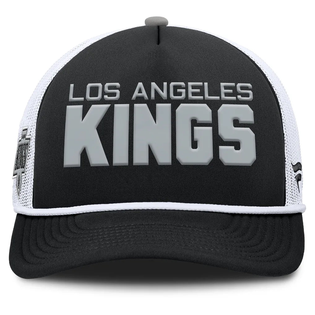 Los Angeles Kings Fanatics Authentic Pro Rink A-Frame Adjustable Hat - Black/White