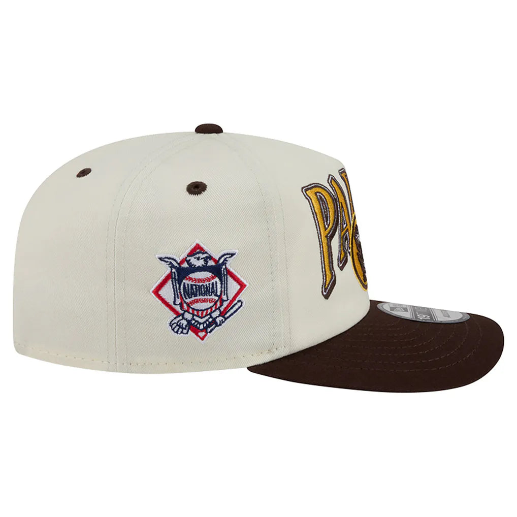 San Diego Padres New Era Vintage 19TWENTY Adjustable Hat - Cream/Brown