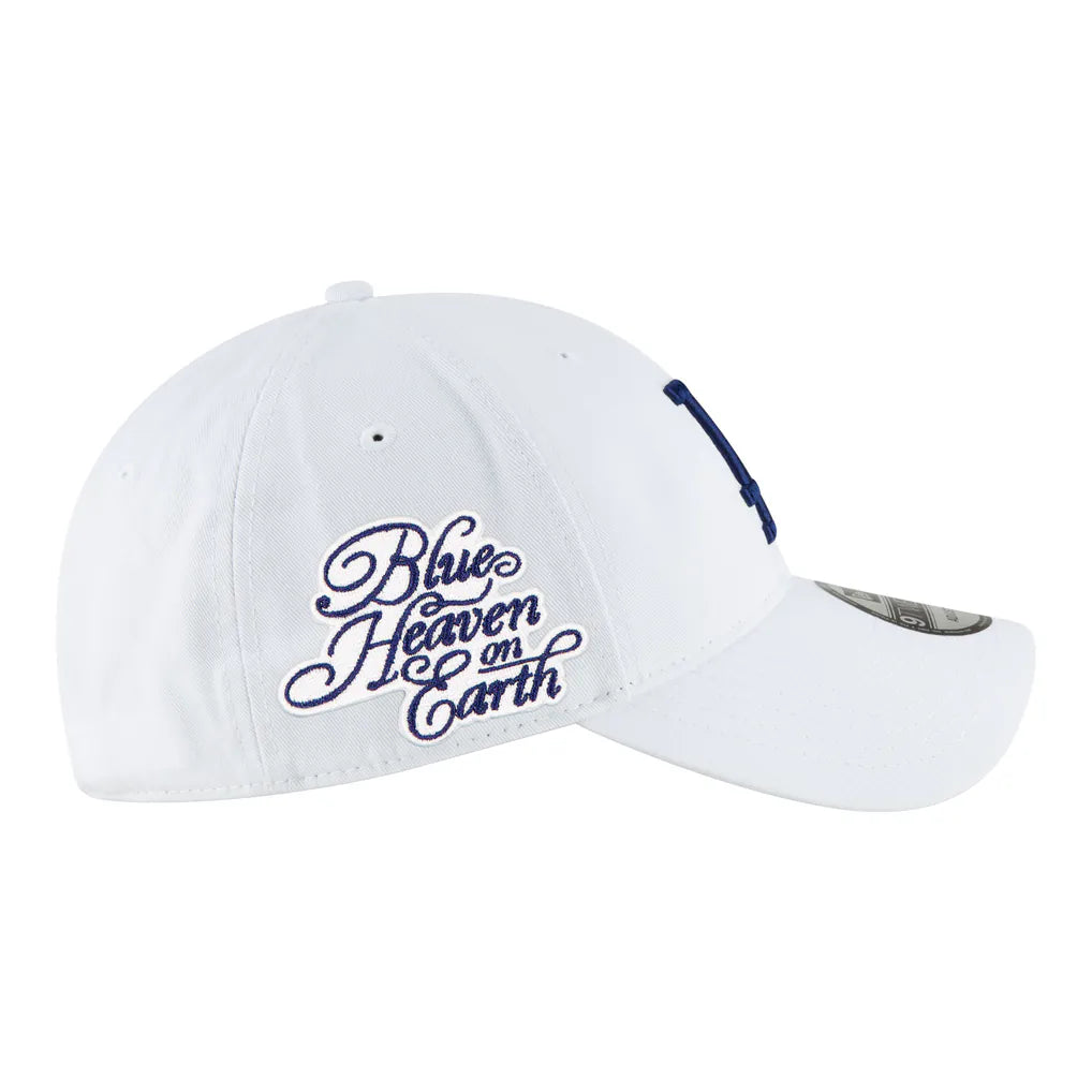 Los Angeles Dodgers New Era Blue Heaven On Earth Casual Classic Adjustable Hat - White