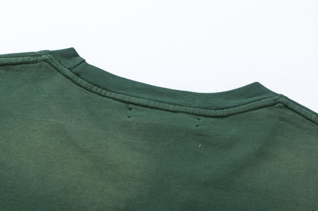 Amiri Lion Green T-Shirt Without Collar Techwosell